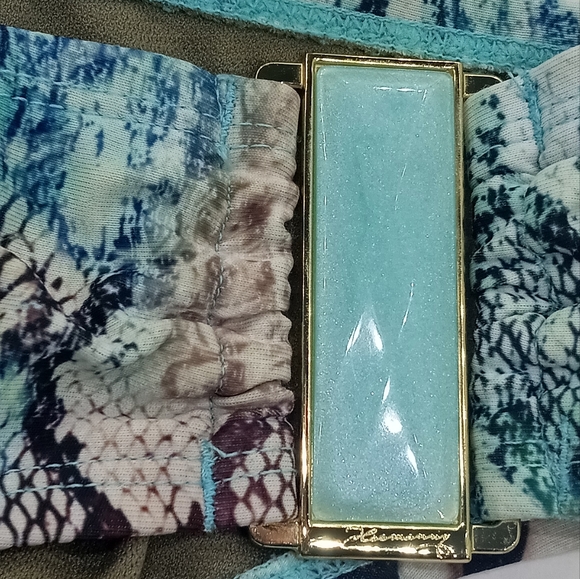 Paula Hermanny by Vixx bikini Snake Print Aqua Jewelled - Picture 3 of 9